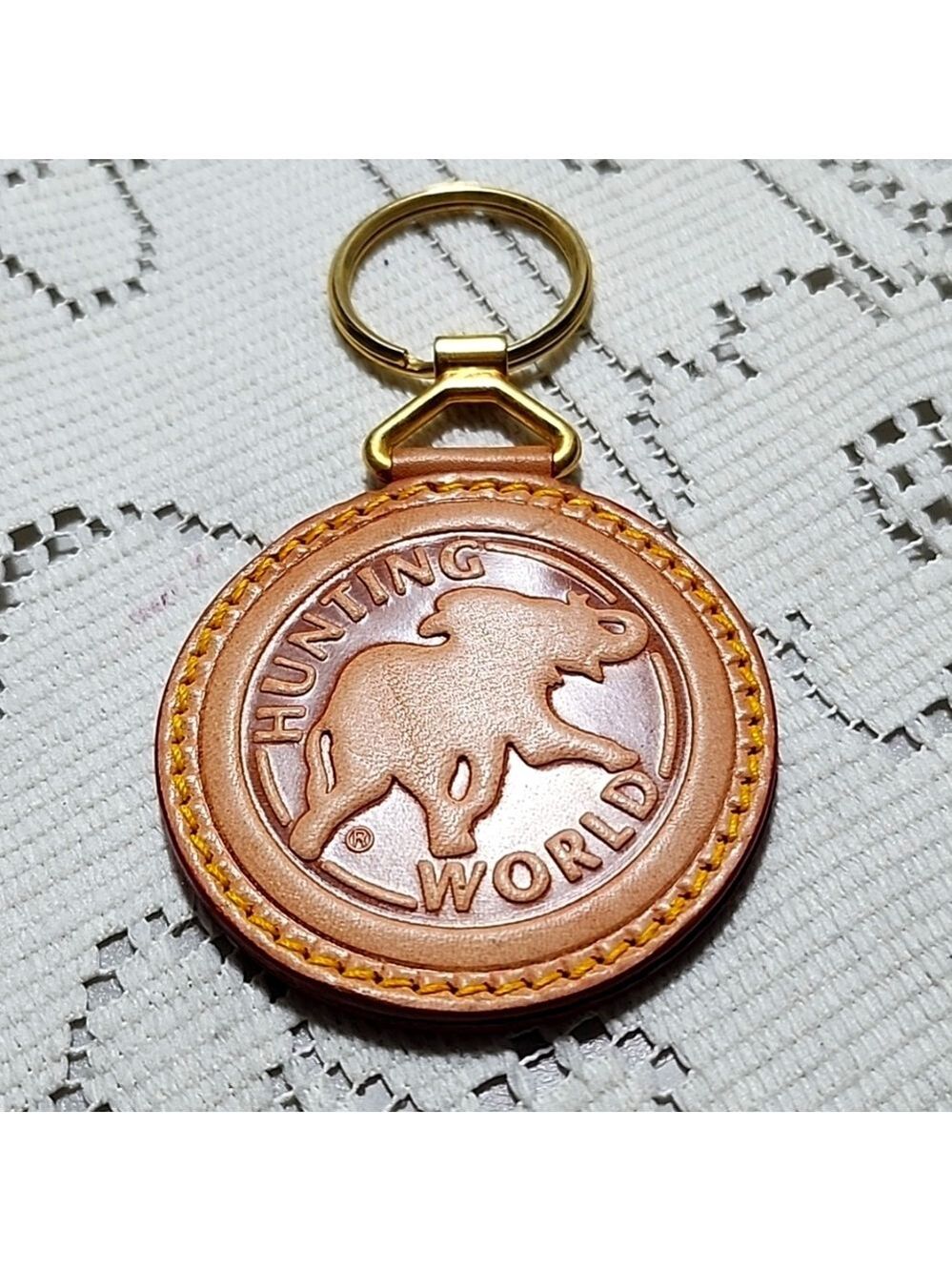 HUNTING WORLD "Hunting World Keychain 1 piece" Keyring Leather